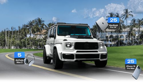 LUCKY DRIVE: Win a BRABUS 900 Rocket Edition and 55 Apple Gadgets | Exclusive Giveaway